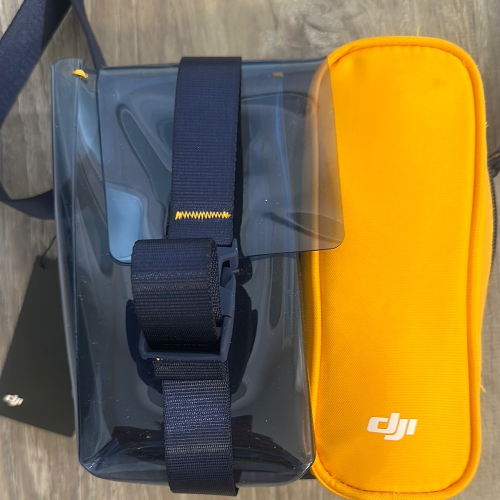 DJI Navy and Orange Crossbody Bag - Picture 3 of 5